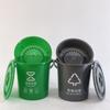 Cubo Redondo con Asa Cubo Engrosado Dormitorio Estudiantil Cubo de Almacenamiento Clasificado Gran Capacidad Hogar Cocina Desperdicios Cubo de Almacenamiento de Plástico Personalización