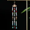 Horquilla con Colgante de Estilo Antiguo, Materiales para Joyería Hecha a Mano DIY, Solapa de Presión para Cheongsam, Corona de Pelo de Abanico Casera, Colgante Versátil