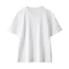 ImprescindibleCamiseta Básica de Manga Corta para Mujer, Algodón Puro Suave y Amigable con la Piel, Color Bloqueado Versátil, Top Ligeramente Holgado de Verano