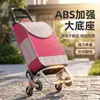 Carrito de compras portátil superventas transfronterizo para la compra de comestibles, carrito plegable y ligero para uso doméstico
