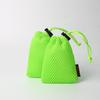 Bolsa com Cordão de Malha Sanduíche Bolsa com Cordão de Malha para Fone de Ouvido Sem Fio Bolsa de Tecido Respirável para Armazenamento Transversal Portátil