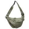 Bolsa de gran capacidad para empanadas para mujer, nuevo modelo 2026, bolso cruzado ligero con correa ancha, bolso de lona de nailon para el trabajo, bolsa deportiva para ciclismo