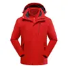 Jaqueta externa masculina e feminina terno três em um duas peças outono e inverno forrada com fleece espessada impermeável respirável quente roupas de casal