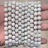 6mm 8mm Pedra Natural Cristal Ágata Canto Chanfrado Quadrado DIY Pulseira Colar Acessórios de Joias Produtos Semi-Acabados Atacado