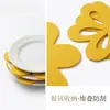 Separador de fieltro de alta densidad para vajilla, protección resistente a los arañazos para porcelana de hueso con borde dorado, alfombrilla anti-desgaste para apilar platos en el gabinete