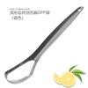 Raspador de língua com dentes de dupla face limpador de revestimento da língua de aço inoxidável raspador de língua para reduzir o mau hálito escova para escovar o revestimento da língua