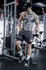 Shorts de fitness masculino pílula interna dupla camada anti-exposição fitness calças de três pontos