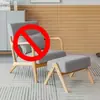 Sofá de Tela Minimalista Nórdico para Ocio, Desmontable y Lavable, de un Solo Asiento, Adecuado para Apartamentos Pequeños, Sala de Estar, Balcón, con Juego de Mesa y Sillas de Madera Maciza