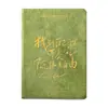 Zaomu A6 Dupont Caderno Série Anos Como Canções Caderno de Bolso Casual e de Aparência Sofisticada com Dourado Caderno