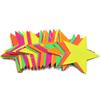 Cuerda de papel fluorescente para fiesta de cumpleaños, flor de tirador de papel fluorescente redonda de cinco estrellas, bandera de tirador de papel colgante con borde cruzado