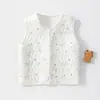 Colete para bebê para outono e inverno, adequado para recém-nascidos, estilo fino de primavera/outono, colete infantil Classe A, roupa íntima quente