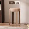 Bancos Apilables para el Hogar, Sillas de Comedor de Lujo Ligero de Alta Gama con Funda Suave, Plástico Engrosado, Taburetes Altos para Mesa de Comedor Resistentes y Duraderos