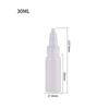 Venta al por mayor de fábrica 60ml100mlpe hombro plano Botella cuentagotas blanca tapa suave de silicona larga Botella exprimible para lavado de nariz y oído