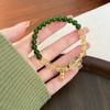Serie Pequeños Abanicos de Dinero ~ Nuevo Estilo Chino Marea Nacional Ábaco Pulsera de Cuentas Pi Xiu Citrino Natural Pulsera de la Suerte