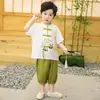 Hanfu infantil, traje Tang estilo chinês para meninos, traje antigo para meninas, roupa tradicional chinesa de verão para performance no Dia das Crianças