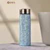 Termo de titanio puro estilo chino con incrustaciones de jade dorado, taza para preparar té de alto valor estético, taza de agua portátil para coche, taza de bolsillo para regalo, taza de negocios