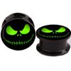 2015 EBAY AliExpress Olho de Fantasma Verde LOGO Gotas de Óleo EXPANSOR DE ORELHA Joia para Piercing na Orelha PLUG DE ORELHA