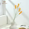 Ramas de flores pequeñas colgantes de ganchillo versátiles hechas a mano, decoración de muebles de plantas en maceta de color sólido, decoración fresca y elegante, flores artificiales de alta calidad