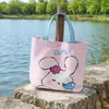 Bolso lindo de estilo caricatura nuevo para mujer, una opción elegante y moderna para mamás que salen o van al trabajo, con un diseño japonés y un tamaño pequeño adecuado para llevar el almuerzo.