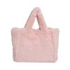 Bolso de mano de invierno de gran capacidad, nuevo estilo, moderno y popular, sencillo y esponjoso, informal, bolso de mano textil combinable.