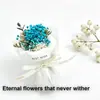 Mini Ramo de Flores de Bolsillo con Rosas, Girasoles, Flores Preservadas, Flores Artificiales, Caja de Regalo, Decoración de Regalo de Cumpleaños