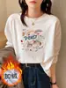 Camiseta de Manga Larga de Algodón Puro para Mujer 2026 Nueva Primavera y Otoño Cuello Redondo Moderna y Elegante Camiseta Interior Reductora de Edad