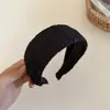Diadema de malla con lentejuelas de ala ancha, elegante y simple, diadema de corona alta retro y a la moda, accesorio para el cabello versátil