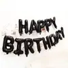 Globo de feliz cumpleaños ordinario con letras versión americana de 16 pulgadas set de globos de aluminio para bebé feliz cumpleaños
