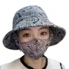 Chapéu de Proteção Solar com Máscara Integrada, Chapéu Grande de Colheita de Chá, Chapéu de Sol para Trabalho ao Ar Livre, Chapéu de Sol de Verão com Cobertura Facial para Proteção UV