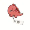 Venta Caliente Comercio Exterior Portabadge Retráctil con Cordón Divertido Animal Retráctil Acrílico Brillo Broche Pin Venta al por Mayor