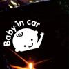 Menino BEBÊ BEBÊ NO CARRO adesivos de aviso refletivos laço BEBÊ R-177 NO CARRO
