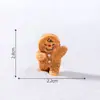 Micro Paisaje Lindo Hombre de Jengibre Bailando de Navidad Figura Escena de Nieve Accesorios de Decoración DIY Adornos Pequeños de Escritorio