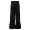 Jeans Estilo Americano Retro High Street Design Sense Bordado Tubo Reto Alto Casual Tubo Reto Calças Longas Marca Moderna