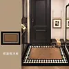 Alfombra de Piso de Terciopelo de Cristal Retro para Entrada del Hogar, Felpudo Raspador de Lodo y Eliminador de Suciedad, Fácil de Mantener, Resistente a las Manchas, Felpudo Antideslizante para Puerta de Entrada