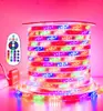 Tira de luces led para exteriores a prueba de agua caballo corriendo cambio de color superbrillante cabeza de puerta luz colorida cartelera para el hogar barra de luz suave de tres colores