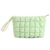 Bolsa de maquillaje nube, color sólido, gran capacidad, bolsa de almacenamiento para artículos de tocador y cosméticos, bolsa de mano portátil para guardar brochas, bolsa de maquillaje