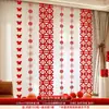 Set de Decoración de Habitación de Boda Cortinas Ventana Tira Larga Decoraciones Colgantes de Personajes de Boda Guirnaldas para Boda Casa Nueva Dormitorio Sala de Estar