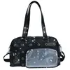 Bolsa de Ventilador de Gran Capacidad para Uniformes de Anime, Bolso de Hombro Elegante y Sencillo Estilo Academia de Fans para Mujer