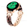 Adecuado para Samsung Watch7/6/5 Correa de Reloj Metálica Diamante de Resina Curvada Media Pulsera 20mm Nueva Correa de Reloj