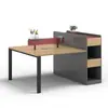 Escritorio de Personal Estación de Trabajo de Personal Mesa y Silla Combinación de Muebles Simple Moderno 2/4 Personas Pantalla de Computadora Escritorio de Personal
