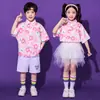 Disfraces de Rendimiento Infantil Disfraces de Porrista para Jardín de Infancia Estudiantes de Primaria Lindos Traje de Baile Coral Estilo Hong Kong