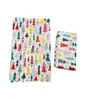 Papel de Presente Rombus Quadrado nas Cores Vermelho e Verde Natal Presente de Alto Padrão Revestido com Papel Sydney Impressão Colorida