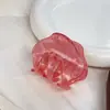 Presilha de Acrílico Coreana para Cabelo, Geométrico, Vermelho Garnet, Moda, Elegante, Acessórios para Cabeça, Presilha Tubarão, Acessórios para Penteado, Mulheres