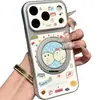 Funda de teléfono estilo vintage con un diseño lindo, adecuada para teléfonos iPhone 16 Pro Max y Apple 17; electrochapado para una transformación rápida y fácil