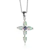 Collares de Piedras Preciosas para Mujer de Venta Cruzada Europea y Americana con Diseño Único, Accesorios de Cuello Simples y Versátiles, Directo de Fábrica