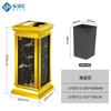 Cubo de Basura para Hotel para Administración de Propiedades, KTV, Vertical Engrosado Mármol Acero Inoxidable, con Cenicero en la Entrada del Elevador, Gran Capacidad