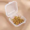 Fábrica en stock directa pendientes esféricos con aro colgante pendientes de bola redonda combinación de caja accesorios joyería diy