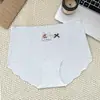 Braguitas de Chica Sin Costuras de Seda de Hielo Fresca Ultra Delgadas con Tema de Oso, No Aprietan, Tanga Triángulo de Entrepierna Extendida 10A para Mujeres