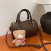 Bolso de Mano de Alta Gama para Mujer 2026 Nuevo Color Sólido Retro Bolso Cruzado de Moda Pequeño Tote Bolso Boston