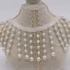 Franja Xiabei Colar de Pérolas Hanfu Qipao Fita Tecida com Contas DIY Bordado Pesado Renda Acessórios Cortina de Contas Punhos com Contas